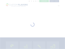 Tablet Screenshot of customflavors.com